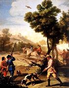 Francisco de goya y Lucientes The Quail Shoot oil on canvas